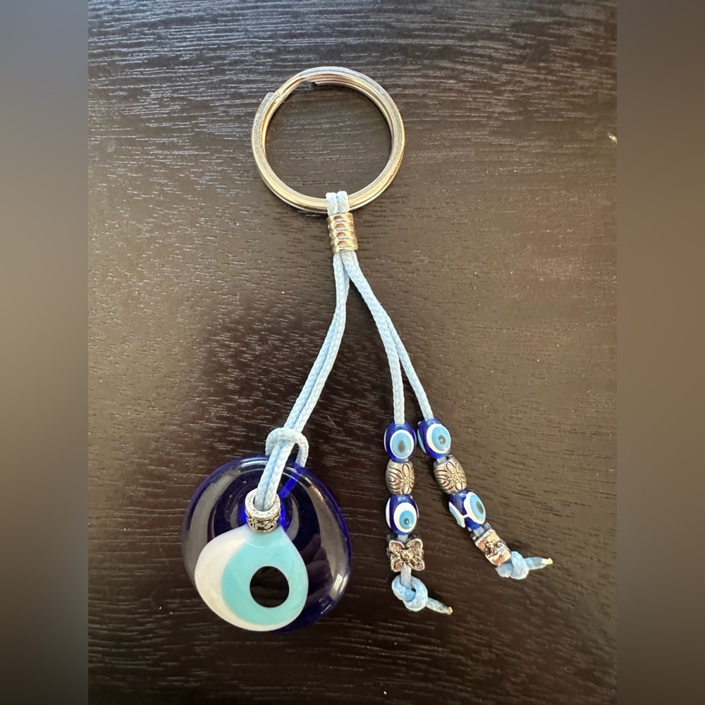 Blue Evil Eye Key Holder